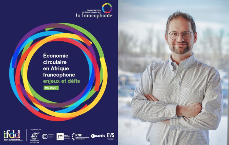 Le professeur Rémi Morin Chassé participe à un ouvrage sur l’Économie circulaire en Afrique francophone